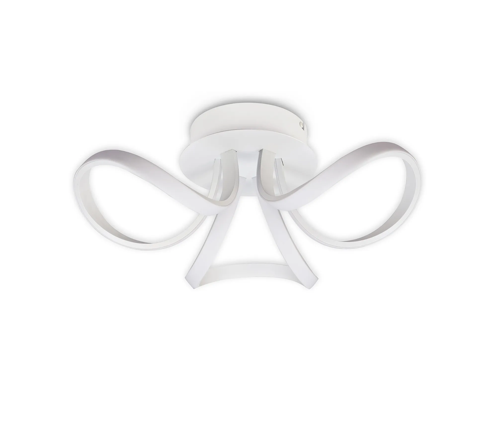 Knot Led Blanco Ceiling Lights Mantra Semi Flush Fittings